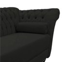 Ver imagem 3 de Recamier Decorativo Divã Styllus Lado Esquerdo Suede Preto