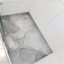 Ver imagem 1 de Adesivo Piso Box Mármore Cinza Gold Antiderrapante Colacomigo 1,20 X 0,80 Metros