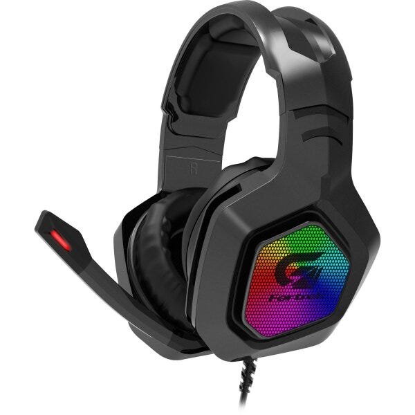 Headset Gamer Rgb Black Hawk Preto Fortrek G - 1