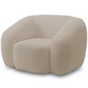Ver imagem 1 de Poltrona Decorativa Orgânica para Sala Living Emery M05 Bouclê Creme - Lyam Decor