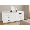 Ver imagem 1 de Cômoda de Quarto Valência C/ 6 Gavetas Branco - Politorno