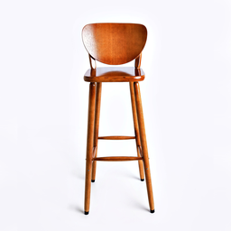 Banqueta Alta Bistrô de Madeira Torneada Imbuia - VivaLigna - 1