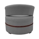 Ver imagem 5 de Kit 4 Poltronas para Sala Decorativa Luxo Luana Linho Cinza