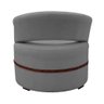 Kit 4 Poltronas para Sala Decorativa Luxo Luana Linho Cinza - 5