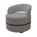 Ver imagem 2 de Kit 4 Poltronas para Sala Decorativa Luxo Luana Linho Cinza