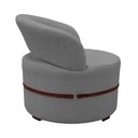 Ver imagem 3 de Kit 4 Poltronas para Sala Decorativa Luxo Luana Linho Cinza