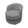 Kit 4 Poltronas para Sala Decorativa Luxo Luana Linho Cinza - 6