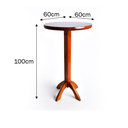 Ver imagem 6 de Conjunto Bistrô Mesa Red Alta 2 Banq Mad Imbuia - Vivaligna