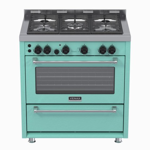 Fogao 5 Bocas Venax Temis Verde Gas Glp 220 V