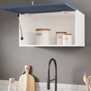 Ver imagem 4 de Armário Aéreo Planejado Porta Basculante 60cm Arizona CabeCasa MadeiraOriginals Azul/Branco