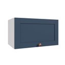 Ver imagem 2 de Armário Aéreo Planejado Porta Basculante 60cm Arizona CabeCasa MadeiraOriginals Azul/Branco
