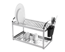 Ver imagem 1 de Escorredor de Louças para 20 Pratos Inox com Porta Talheres Suprema 2099120 Brinox