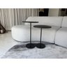Conjunto Mesa Lateral em Mdf com Pé de Aço - Conjunto com 2 Mesas Preto - 3