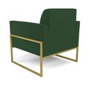Ver imagem 5 de Poltrona Base Industrial Alta Dourado Marisa Veludo Verde D03 - D’Rossi