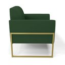 Ver imagem 4 de Poltrona Base Industrial Alta Dourado Marisa Veludo Verde D03 - D’Rossi