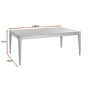 Ver imagem 3 de Mesa de Jantar Retangular 140x70cm Cedry Madeira Liptus Castanho Claro - Sallar Home
