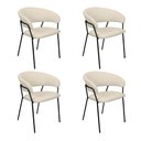 Ver imagem 3 de Kit 4 Cadeiras Poltrona Jantar Gourmet Estofada Mara Rivatti