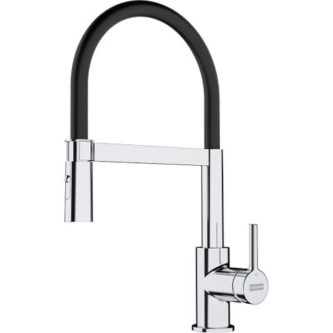 MISTURADOR MONOCOMANDO LINA DUAL JET ALTO BRILHO/PRETO