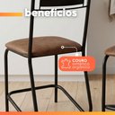 Ver imagem 5 de Conjunto de Mesa Sala de Jantar Tampo Granito 6 Cadeiras Atlanta
