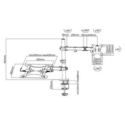 Suporte de Mesa Duplo para Monitor e Notebook Tm22nb - 6
