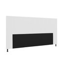 Ver imagem 1 de Cabeceira Malibu Para Cama Box King 195 cm Corino Branco - D’Rossi