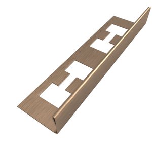 Perfil "l", Aço Inox 304, Escovado, Bronze - 2 X 12 X 2000 Mm