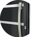Ver imagem 2 de Porta Pivotante Alumínio Lambril Premium c/Puxador D.Preto 120 Brimak