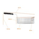 Ver imagem 3 de Cesto Pequeno Retangular Galvanizado Fritador Gfao18/30 - Metalcubas