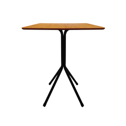 Mesa Bistrô Baixa Estrutura Aço Tampo Mdf Cozinha Bar Quadra Mel - 1