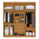 Ver imagem 3 de Guarda Roupa 3 Gavetas e 6 Portas Chade Naturalle Off White