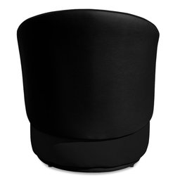 Poltrona Orgânica Decorativa Lara Veludo Preto/pu Preto - Montanaris Decor Md Montanaris Decor - 4