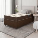 Ver imagem 7 de Cama Box Baú Solteiro Colchão Espuma D33 88x188x60cm Marrom