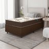 Cama Box Baú Solteiro Colchão Espuma D33 88x188x60cm Marrom - 7