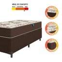 Ver imagem 3 de Cama Box Baú Solteiro Colchão Espuma D33 88x188x60cm Marrom