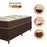 Cama Box Baú Solteiro Colchão Espuma D33 88x188x60cm Marrom - 3