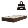 Cama Box Baú Solteiro Colchão Espuma D33 88x188x60cm Marrom - 2