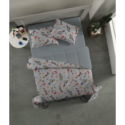 Edredom Casal Disney 2,00X2,20 Dupla Face - Toy Story - Woody e Buzz Azul Copy Edredom Casal Disney - 1