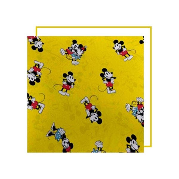 Jogo de Lençol Queen com Elástico 3 Peças Malha - Disney - Mickey 90 Anos - 2