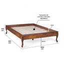 Ver imagem 4 de Cama Turca Queen Pés Luiz Xv 60831 em Madeira Maciça Hannover Linz Móveis