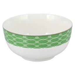 Conjunto 4 Bowl Tigela Cumbuca Cereais Molhos Verde e Branco - 3