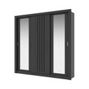 Ver imagem 6 de Guarda-roupa Casal 3 Portas Doha Duo Carraro Ripado