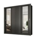 Ver imagem 1 de Guarda-roupa Casal 3 Portas Doha Duo Carraro Ripado