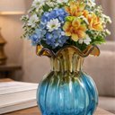 Ver imagem 3 de Vaso Murano Trouxinha Marrom e Azul Decoração Ambiente 11x9cm | Casa Del Grande