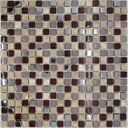 Ver imagem 1 de Pastilha de Vidro para Parede 30x30cm Marrom Aluminio