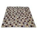 Ver imagem 3 de Pastilha de Vidro para Parede 30x30cm Marrom Aluminio