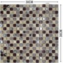 Ver imagem 6 de Pastilha de Vidro para Parede 30x30cm Marrom Aluminio