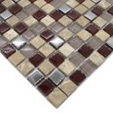 Ver imagem 5 de Pastilha de Vidro para Parede 30x30cm Marrom Aluminio