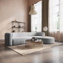 Ver imagem 2 de Sofá Modular Celinne Luxuoso Sala de Estar Decoração Luxo 265cm Linho