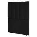 Ver imagem 1 de Cabeceira Cama Box Solteiro Kharla 90cm Veludo Preto - Desk Design