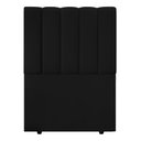 Ver imagem 2 de Cabeceira Cama Box Solteiro Kharla 90cm Veludo Preto - Desk Design